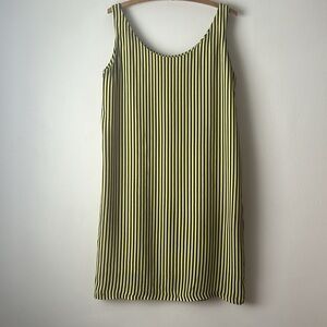 Vintage yellow and navy / black stripe Mr. Jax dress